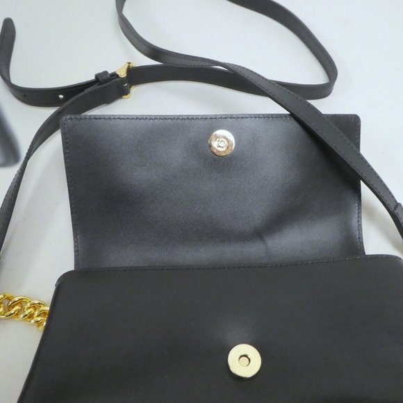 Longchamp Honore Rosato black leather crossbody bag htf NWT - Picture 6 of 8